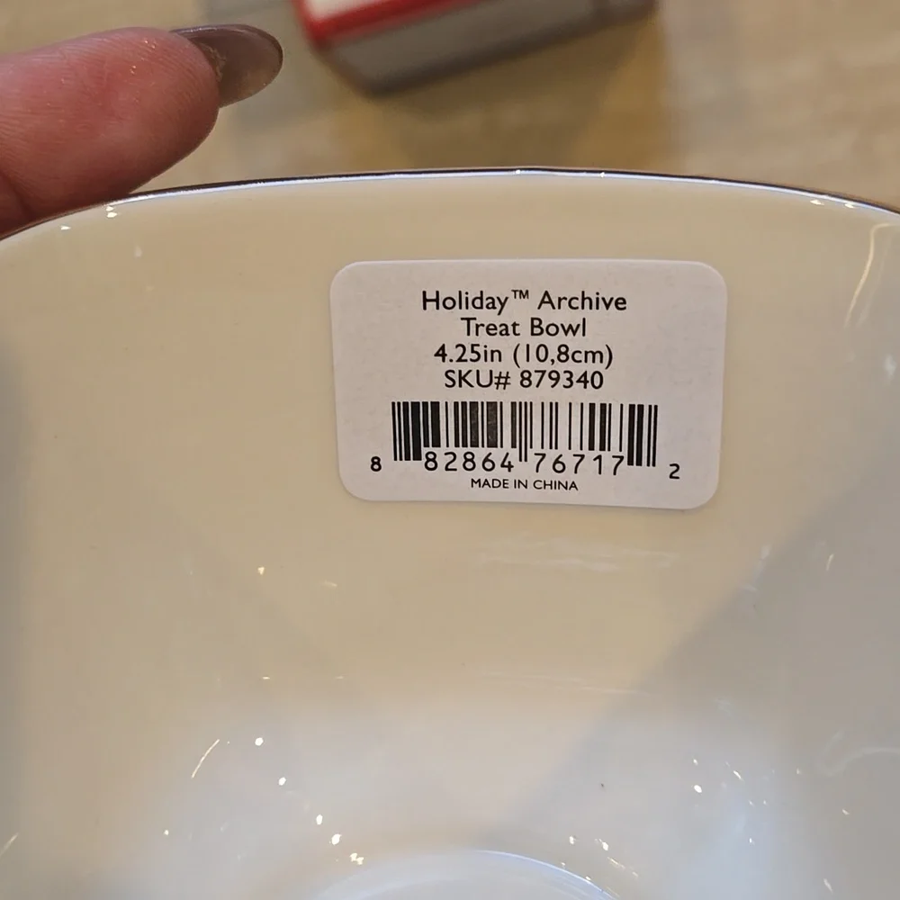 NIB Lenox Holiday Archive Treat Bowl - Picture 3 of 7